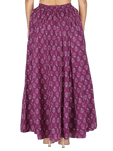 Image of Sttoffa Cotton Printed Women Wear Maxi Long Skirt 40 inch inch Full Length