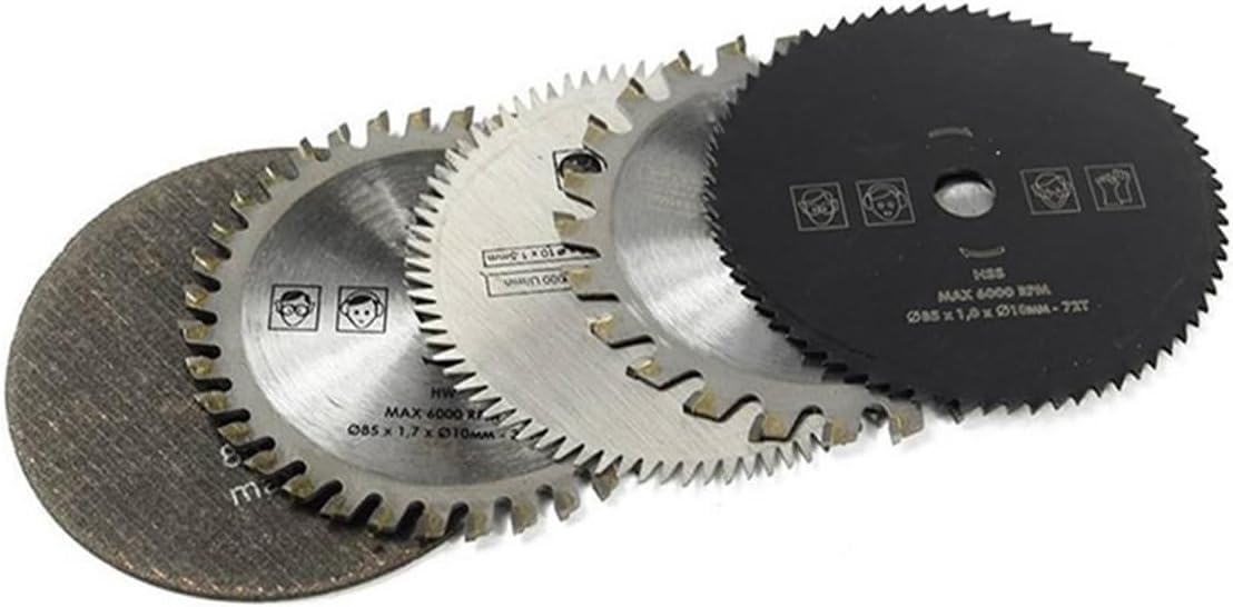 Tarcze tnące z 5 szt. małych tarcz piły tarczowej o średnicy 85 mm i średnicy wewnętrznej 10 mm