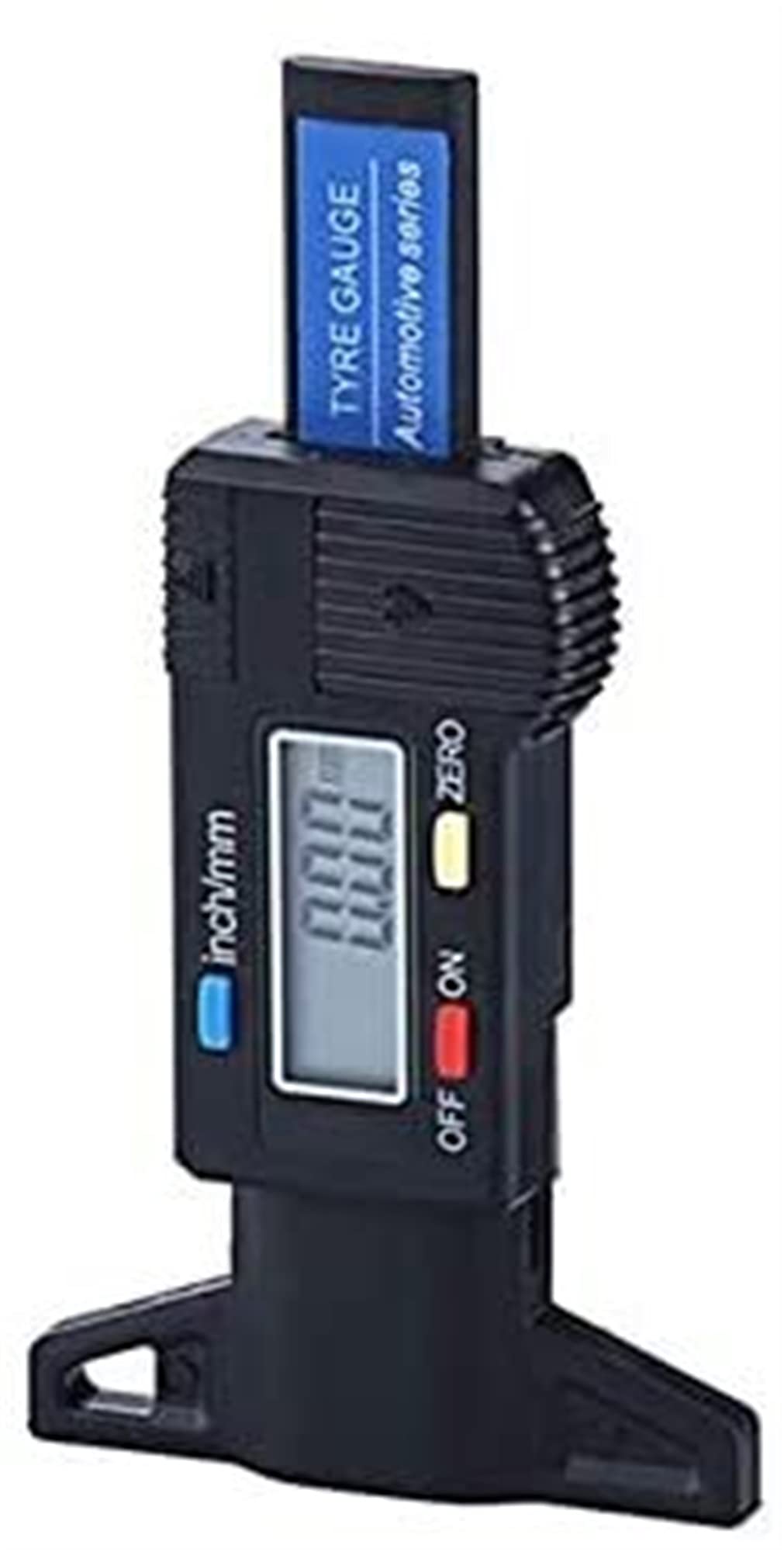 Probador de neumáticos de Coche, Pastilla de Freno, Desgaste, medidor de Profundidad de neumático Digital, Herramienta de comprobación de Banda de Rodadura (Color : Schwarz)