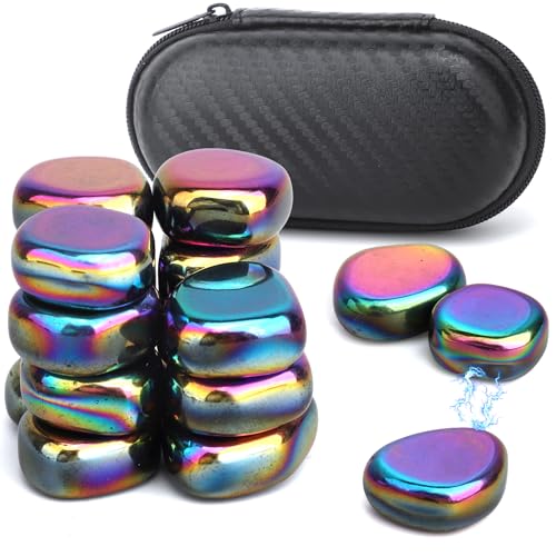 Image of Cool Fidget Toy Fridge Magnets Rocks,Science Kit Magnet DIY Alphabet Number, Magnetic Hematite Stones Gift, Magnet Ferrite Putty Desk Toy for Adults(24PCS)