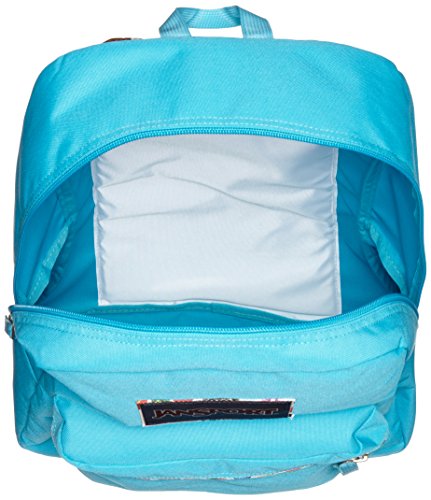 JanSport Mens Classic Mainstream High Stakes Backpack - Mammoth Blue/Multi Stickers / 16.7"H X 13"W X 8.5"D3