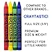 Craytastic! 75 Sets of 4-Packs in Cello (300 total Premium Bulk Crayons in Individual Packs) - Safety Tested & Non-Toxic - Restaurants, Birthday Party Favors, Schools, Crafts