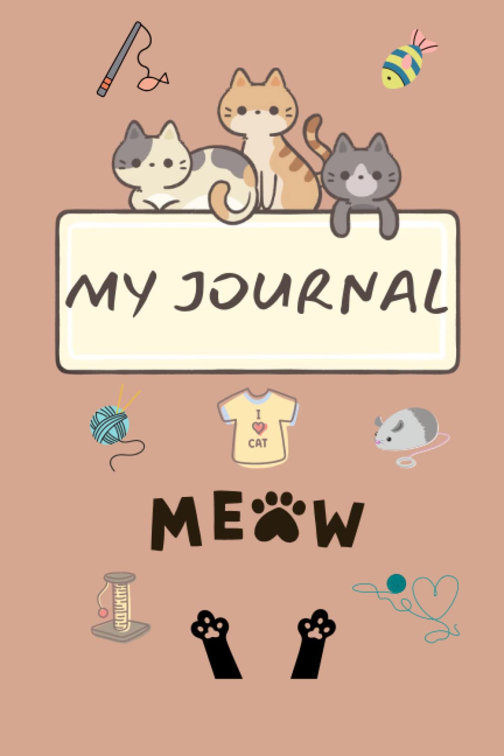 My Journal Meow: (6 x 9 Journal): Lined Writing Notebook, 120 Pages – (Cute Cat Lover Gift Ideas)