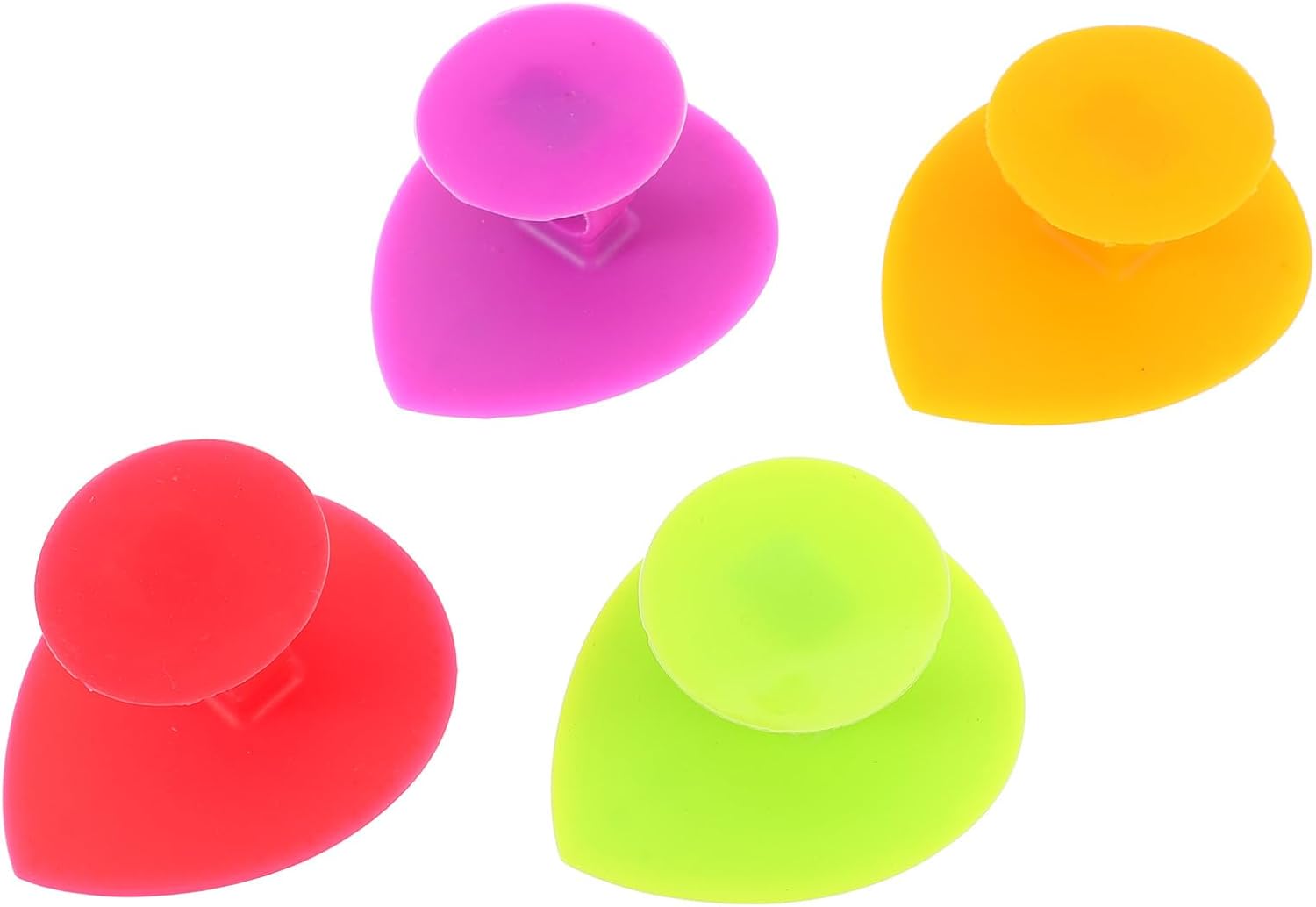 PRETYZOOM 4pcs Silicone Face Cleansing Brushes, Multi-Color Manual Facial Scrubbers for Deep Pore Cleaning and Makeup Removal, Soft Face Massage Tools for Sensitive Skin Care at Home
