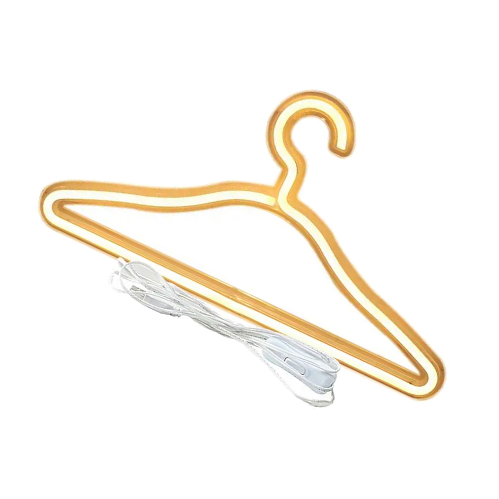 CAZSTYK Modern Illuminated Garment Hanger Construction Clothes Organiser Laundry with Soft Lighting Effect LED Clothes