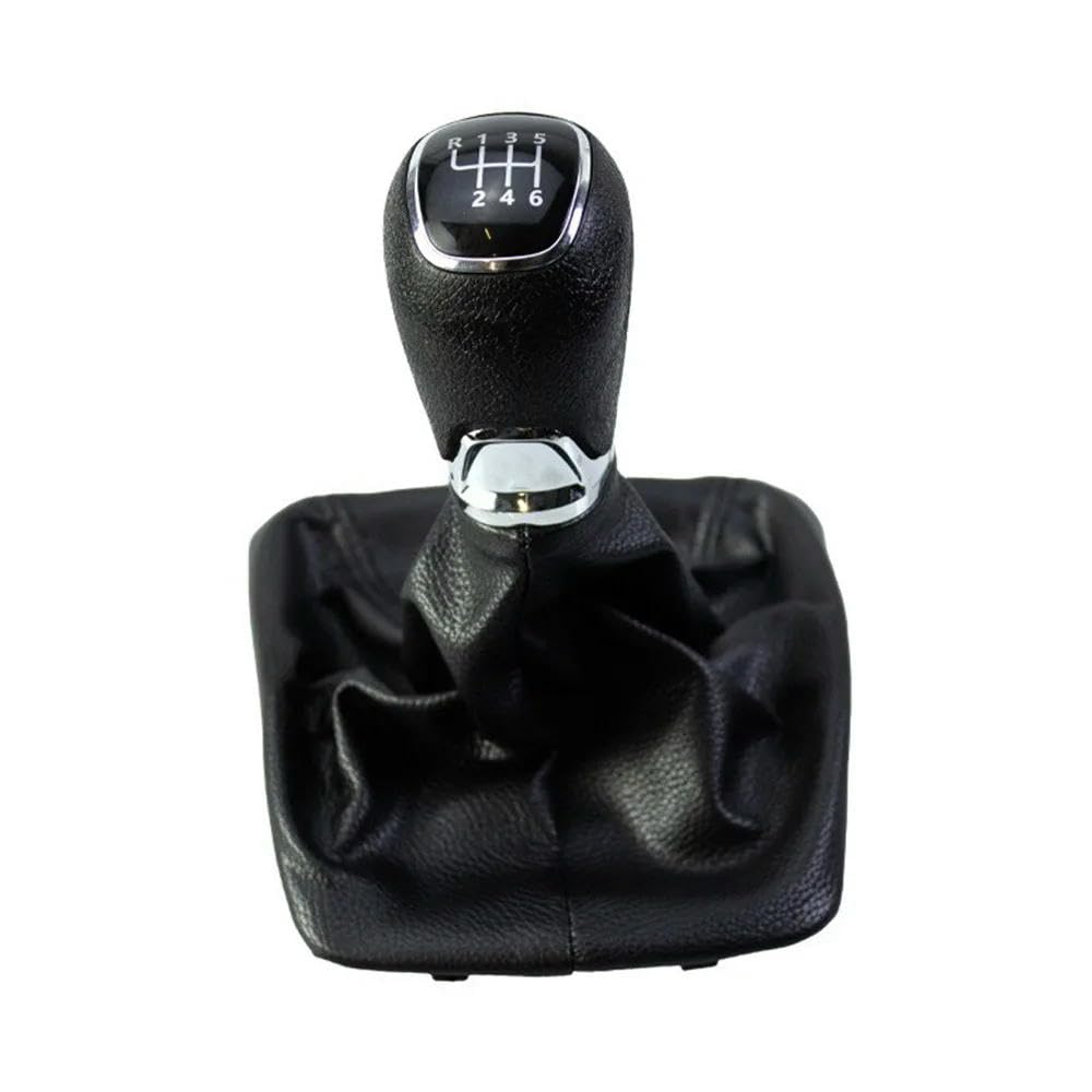 GZNBB Car Manual Gear Shift Knob Boot Cover Gaiter Lever Shifter Handle Stick, for Skoda Octavia 2 A5 A6 2004-2012