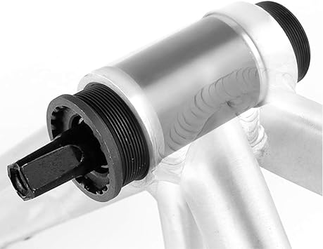 VGEBY1 Bottom Bracket, 5 Size Square Hole Axis Bike Square Tapered Spindle Crank for 68mm Frame Shell Cycling Accessory