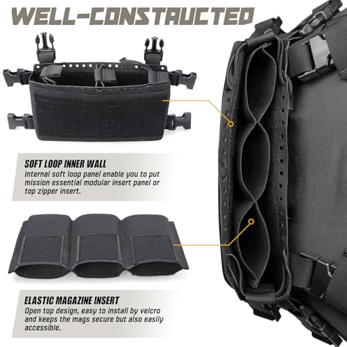 Sac de poitrine de combat Molle idéal pour vos sessions d'Airsoft