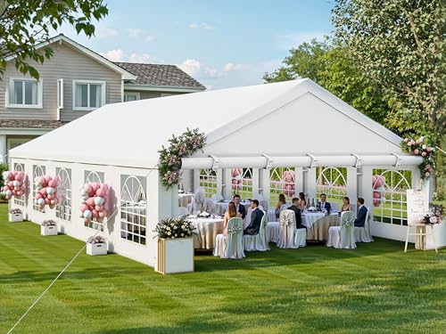 DWVO 20x33 ft Outdoor Heavy Duty Party Tent Wedding Event...