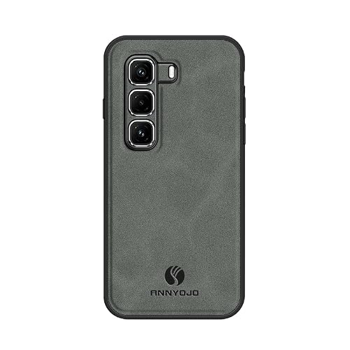 linsuyu Case Compatible with Infinix Hot 50 Pro+ 4G, Compatible with Infinix Hot 50 Pro+ 4G Matte Leather Phone Case Gray.