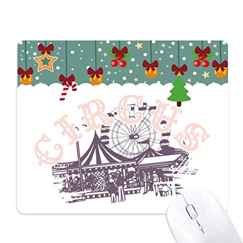 Tapis de souris en caoutchouc motif fête foraine pour bureau d'ordinateur