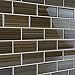 Bodesi Mississippi Mud Glass Subway Tile for Kitchen Backsplash or Bathroom, Color Sample