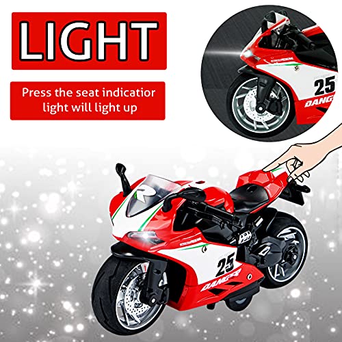 Cyysfivqz XDKD-01 Toy Motorcycle,Pull Back Motorcycle Toy With Sounds And Lights ,1:12 Scale Motorcycle Model Toy For Kids, Pull Back Vehicle thumb #4