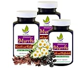 Myrrhe Kamille Kaffeekohle 360 Kapseln 3x120 MEGA PACK - MAGEN, DARM, DARMBARRIERE auf NATÜRLICHE Art verwöhnen - NATUR pur [OHNE ZUSATZSTOFFE] ►6 Monate. 27365-3