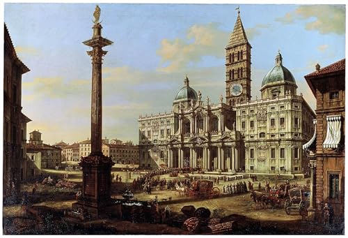 Tableau impressions d'art mural de Bernardo Bellotto pour la décoration de chambre en 60x90cm