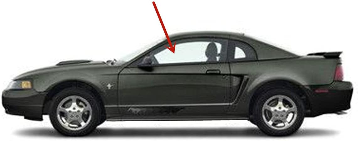 Driver Left Side Door Window Door Glass Compatible with Ford Mustang 1994-2004 Models