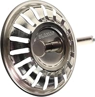 Blanco 119146 Siebkörbchen 7,9 cm | 3,5\ | mit Zapfen für Exzenter-Bedienung | 18 Ablauf-Schlitze | Original-Ersatzteil | Edelstahl