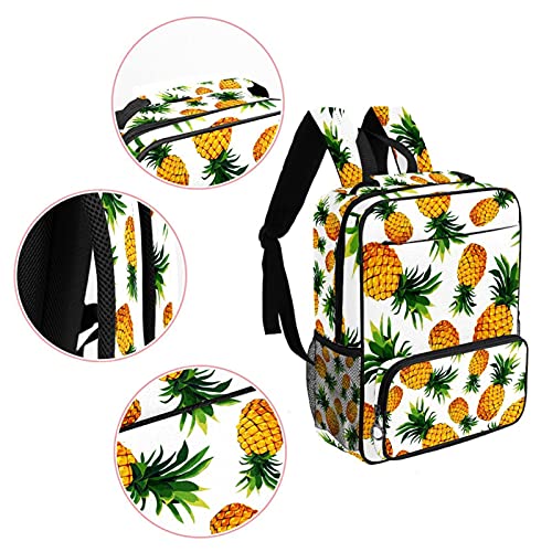 Sac à dos ordinateur portable à motif fruits blancs au look tendance - 4