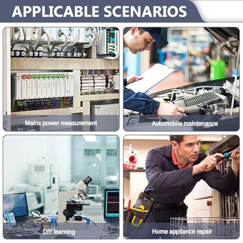 DSO-TC4 Oszilloskop, 3 in 1 Oscilloscope Handoszilloskop Transistortester Signalgenerator 10 MHz Bandbreite 48 MSa/s Abtastrate Multimeter Oszilloskope mit 2.8’’ Tft Display, Transistor Tester