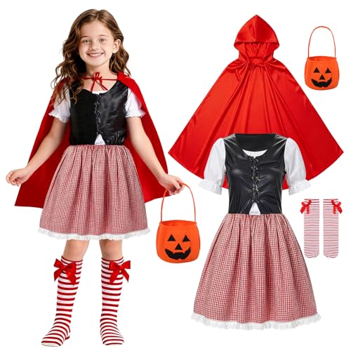Disfraz Completo Caperucita Roja Niñas Talla Large-130