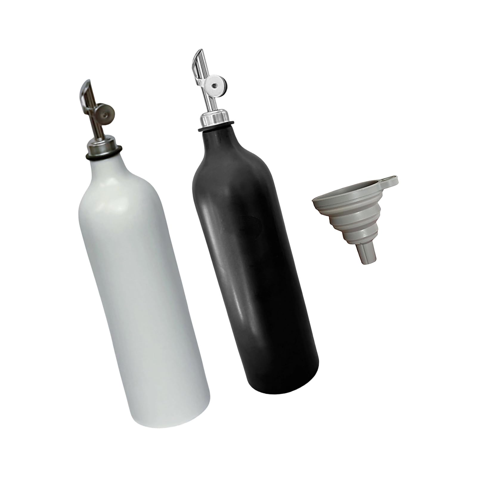 Xjdzineq Decorative Oil Dispenser with Stainless Steel Spout Ceramic Bottle for Vinegar and Liquid Seasonings Ceramic Oil Dispenser