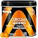 Cúrcuma con Jengibre y Pimienta Negra + PROBIÓTICOS - 2500 mg - 120 Gominolas - Sabor Natural a Mango y Jengibre Picante - Antioxidante y Antiinflamatorio Natural - Fuente de Curcumina y Piperina