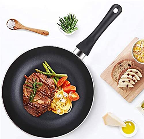 Wok Pan, Wok antiadherente con tapa, fondo plano, aluminio fundido miniatura 2
