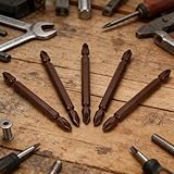 1 Piece S2 Double Head Cross Electric Screwdriver Bit, 150mm Strong Magnetic Wear Resistant Driver Bit for Power Drill and Furniture Assembly