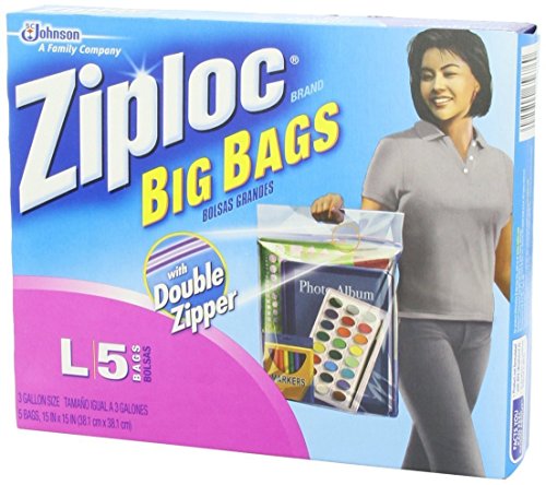 SC Johnson Ziploc Big Bag Large Double Zipper (Pack - 2), Blue