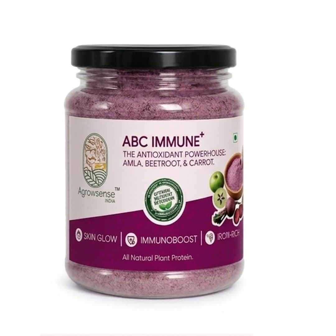 ABC Juice Powder (Amla Beetroot Carrot) | Immunity Booster, Iron Rich Superfood | Skin Glow & Energy | Natural Health Drink Mix | 200g-image-27