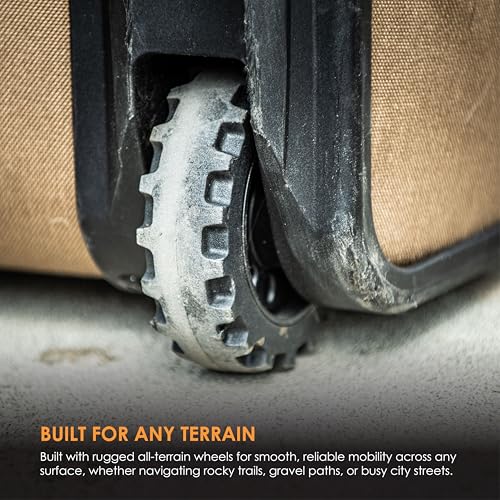 HAZARD 4 Shoreleave - Rolling Duffle Bag With Wheels and Handle - Large Heavy Duty Travel Luggage, Wheeled Camping Duffel Bags for Men and Women, Tactical Weekender Baggage - (Coyote, 103.4L)4