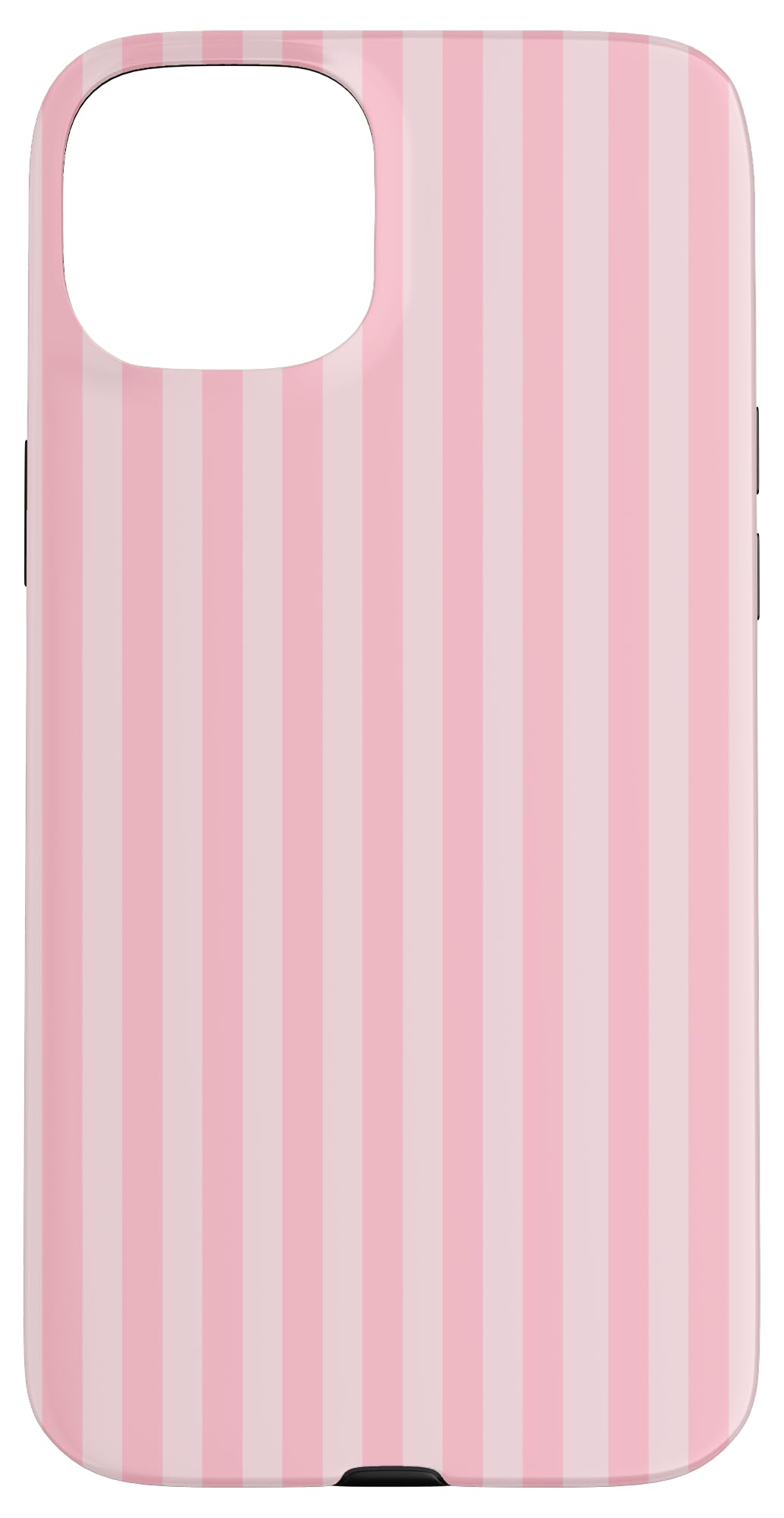 Pastel Pink Stripes Geometric Vertical Lines Trendy Pattern Case for iPhone 15 Plus