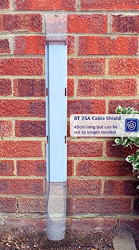 Tapa de cable gris BT Openreach 25 exterior de pared para teléfono y banda ancha 2
