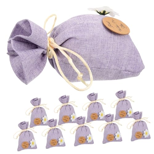 10 bolsas decorativas de algodón con cordón miniatura 1