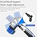 BSFRNF 16FT Solar Panel Cleaning Kit with Telescopic Pole & Soap Dispenser, Water Fed Solar Panel Brush for Home/Roof/Caravan, Extendable Window Cleaner Tool for RV, Boat, Deck & Outdoor Use (16FT)