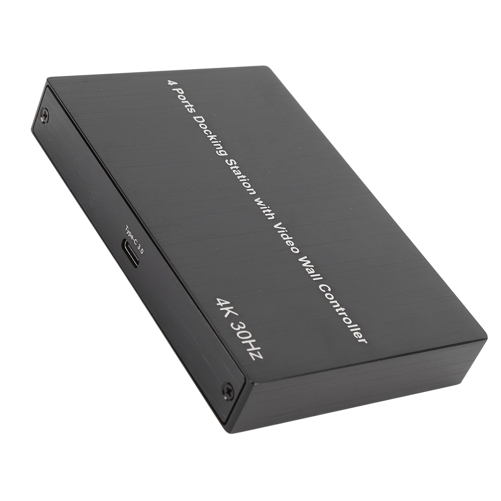 Ejoyous Adapter Interfejsu Multimedialnego USB 3.0 na HD 4-portowa Stacja Dokująca ze Stopu Aluminium 4K 30 Hz X2 1080P 60 Hz X2 do Wielozadaniowej Transmisji Strumieniowej w Biurze i Domowych