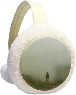 Fog Clouds Mountain Nature Travel Winter Ear Warmer Cable Knit Furry Fleece Earmuff Outdoor