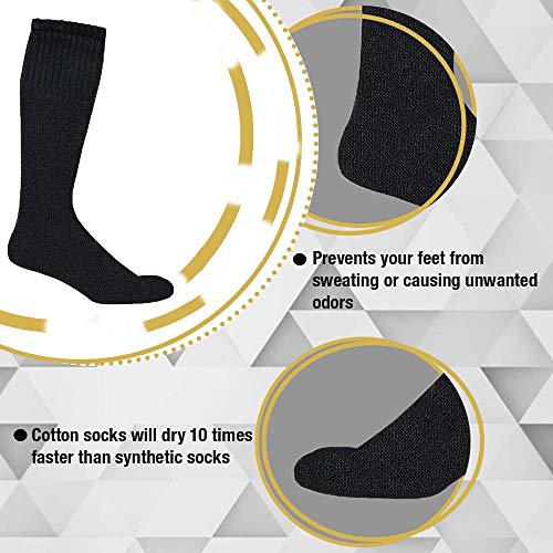 72 Pairs Of Yacht & Smith 30 Inch Wholesale Men's Long Tube Socks, Cotton Sport Tube Socks Size 10-133