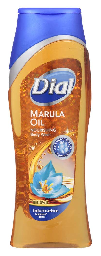 Dial Body Wash Marula Oil 16 Ounce Nourishing (473ml) (Pack of 6)