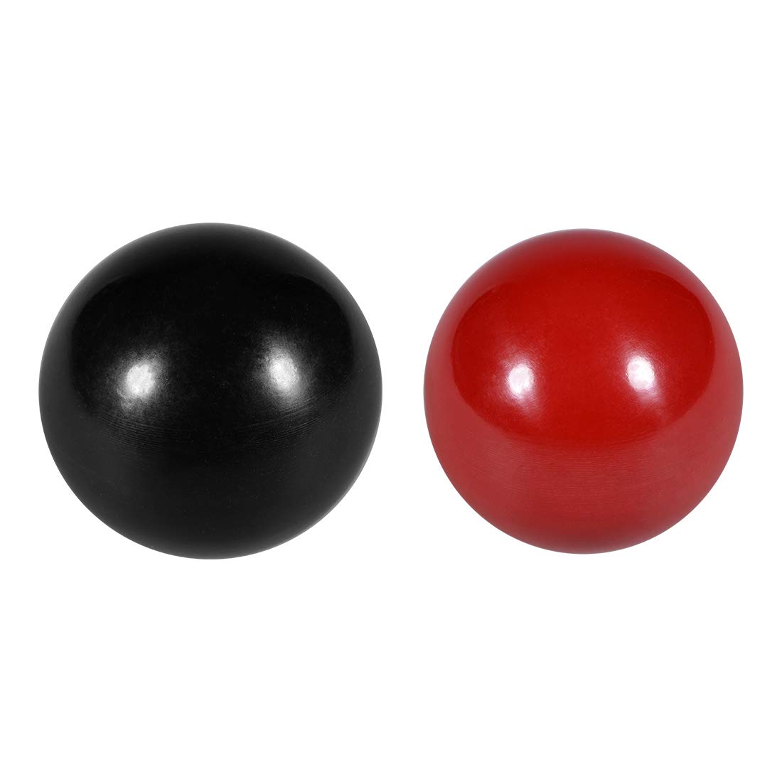 Boutons à bille thermodurci M8x35mm avec filetage femelle et bord lisse en rouge et noir