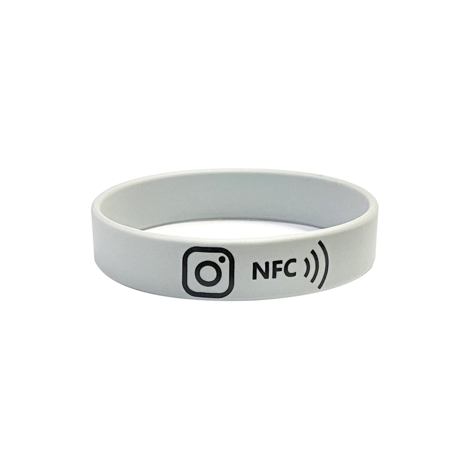 NFC Wristband for Google Review, Instagram & Facebook – Tap or Scan to Get Reviews & Followers, QR Code + NFC, Waterproof Silicone Band