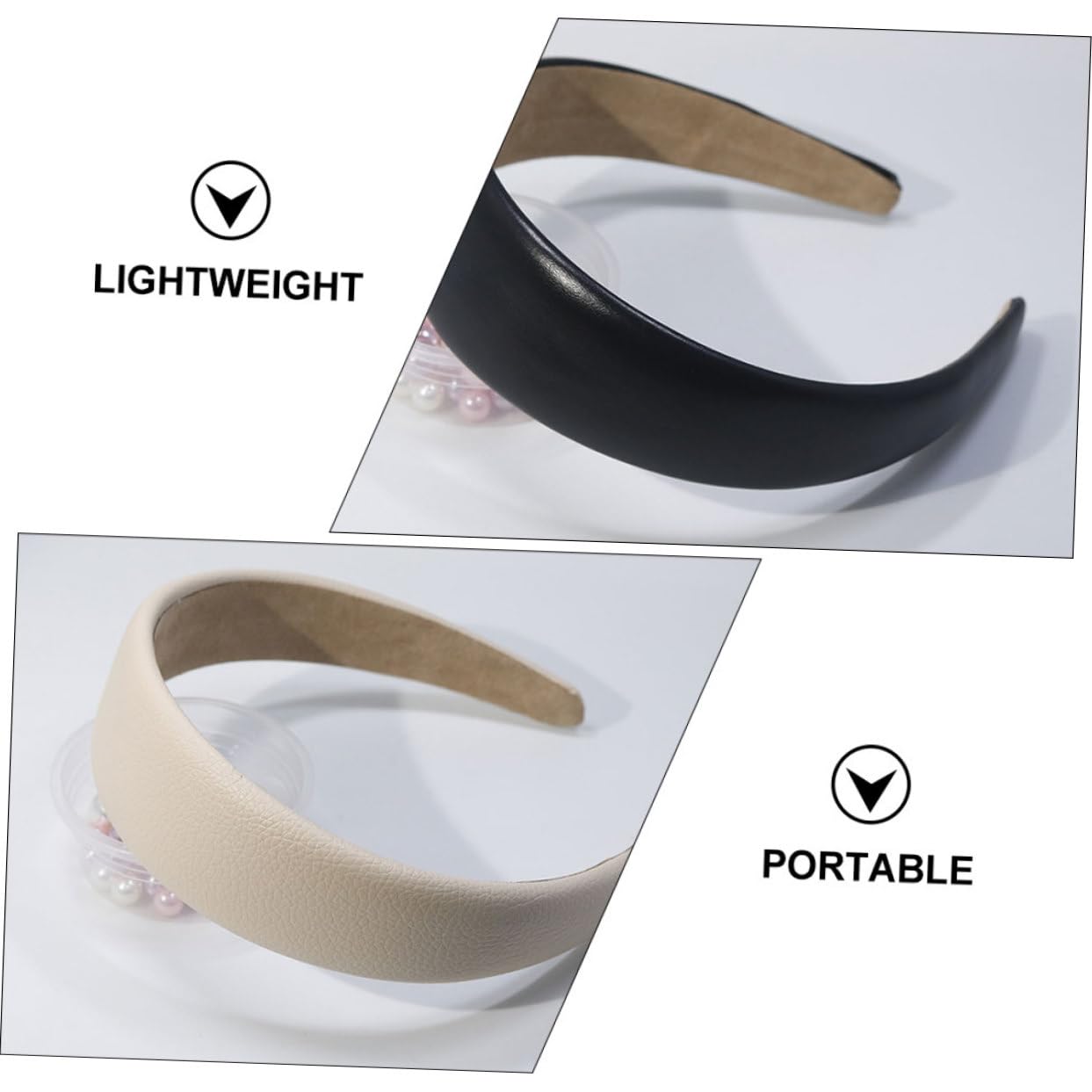 FRCOLOR 6pezzi Fasce Larghe Pu Per Donne e Ragazze Da Cerchietti Antiscivolo Per Sport e Occasioni Formali Accessori Per Senza Segni e Comodi Da Indossare