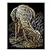 Royal & Langnickel Foil Engraving Kit, Gold Rhinoceros, Giraffe & Elephant - 8.75