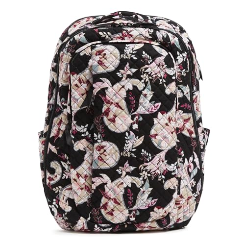 Vera Bradley Women's, Cotton Large Travel Backpack Travel Bag, Botanical Paisley, One Size