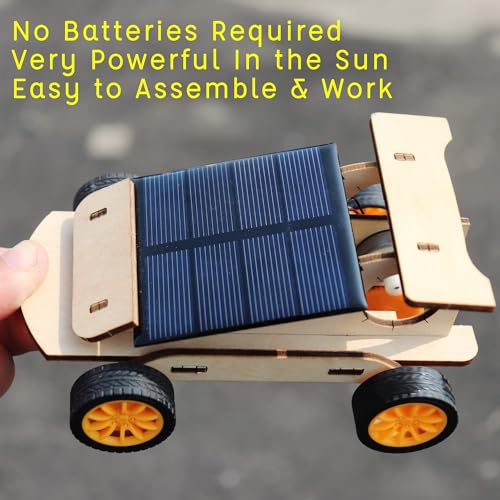 diy rc car kit build your own solar car - stem projects for kids ages 8-12 science experiments for kids 9-12 stem toys for 8 9 10 11 12 year old boys gifts