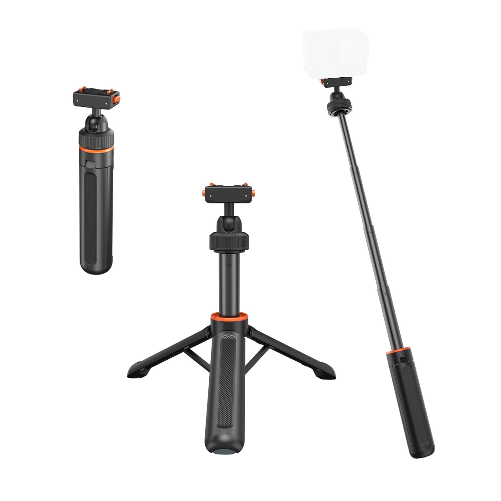 Trípode de Poste de Extensión Compacto para Ace Pro 2 X5 X4 Air, Soporte Magnético Extensible de Liberación Rápida de 17-41 Cm, Rótula de Bola de 360°, Empuñadura