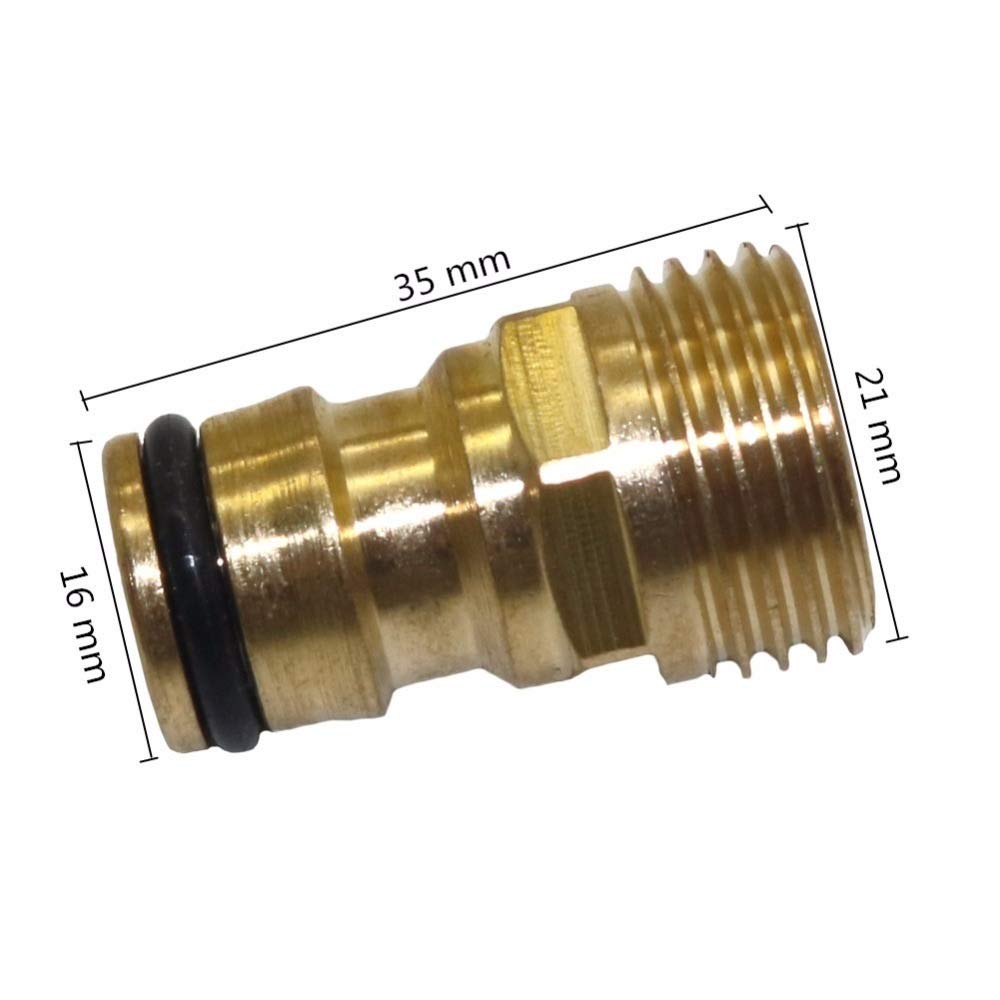Accesorios de conexión de manguera de jardín 1/2" rosca macho Conectores de tubos de cobre de agua de la manguera universal Conector de grifo Jardín Car Wash grifo del adaptador de conector rápido de