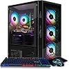 STGAubron Computadora de escritorio para videojuegos, Radeon RX 580 8G GDDR5, Intel 10ª generación G5905 3.5Ghz, 16G RAM, 512G SSD, WiFi, BT 5.0, ventilador RGB x 4, Windows 11 Home