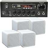 Vous voulez connecter votre Amazon Echo dot à un système de haut-parleurs ? L'echo dot dispose d'une connexion 3,5 mm (aux) à l'arrière de l'unité. Exécuter un câble du casque de simplement qu'à notre amplificateur et écouter toutes vos musiques préférées en haute qualité grâce au système de haut-parleurs 4.