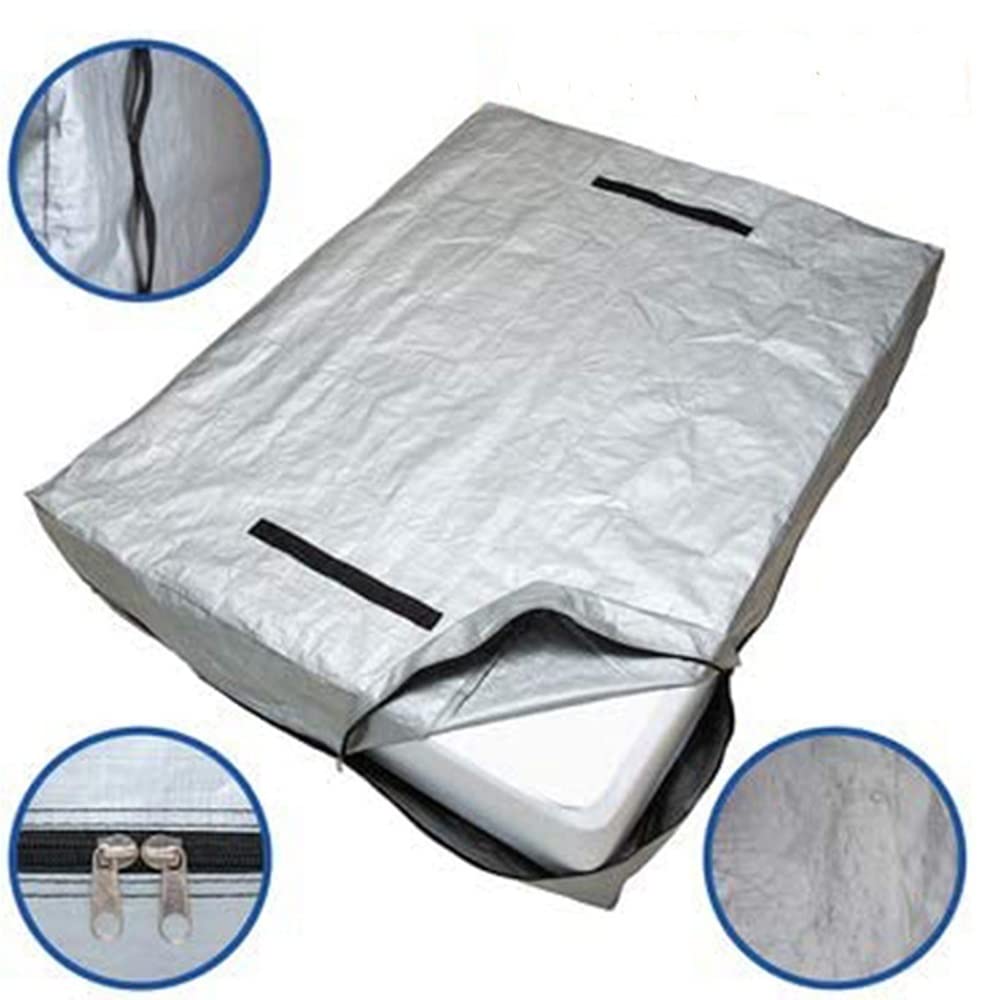 OKUOKA Réutilisable Housse Matelas Demenagement Sac de Rangement de Matelas Double Super épais, Déplacer Le Couvercle du Matelas avec Poignée de renforcement et Fermeture éclair (Size : 208x40.6x158c